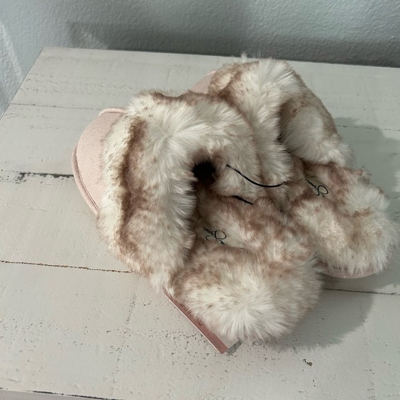 Jessica Simpson Womens Micro-Suede Scuff Slipper - Light Pink - Picture 6 of 12